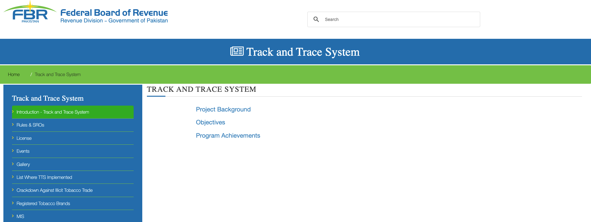 Track & Trace System